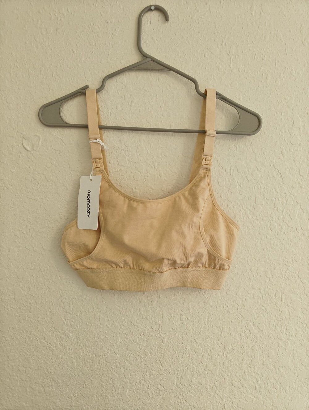 NWT Momcozy Beige Nursing Pumping Bra Size Small